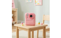 Mini Instant Print Camera Rechargeable Instant Print Toy Camera Portable Digital for Children, Boys and Girls, Toddlers, Everyday Play, Travel, Parties