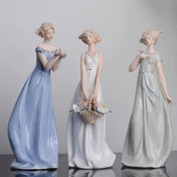 European Style Ceramic Figurine for Home Decor