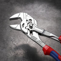 10-Inch Quick-Adjust Pump Plier Chrome-Finished Plier with Adjustable Jaw Serrated Groove-Jaw and Groove Pliers Heavy-Duty for Diyers