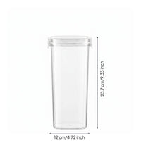 Moisture-Proof Stackable Dry Food Jar Transparent Body Airtight Food Canister for Kitchen, Refrigerator