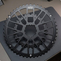 Flush Mount bike Chainring  Black Double Chainring Lightweight Biking Component