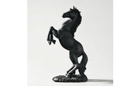 Resin Horse Figurine Rearing Horse Sculpture Tabletop Decor for Art Lovers