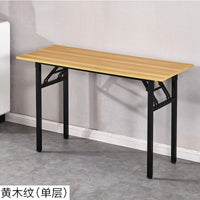 Portable Folding Training Table with Storage Shelf for Office, Study, and Outdoor Use