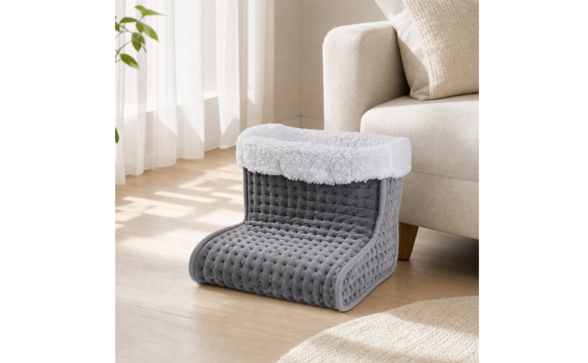 Electric Foot Warmer Gentle Foot Warmer Boot Electric-Powered Heated Boot for Home, Desk, Sofa