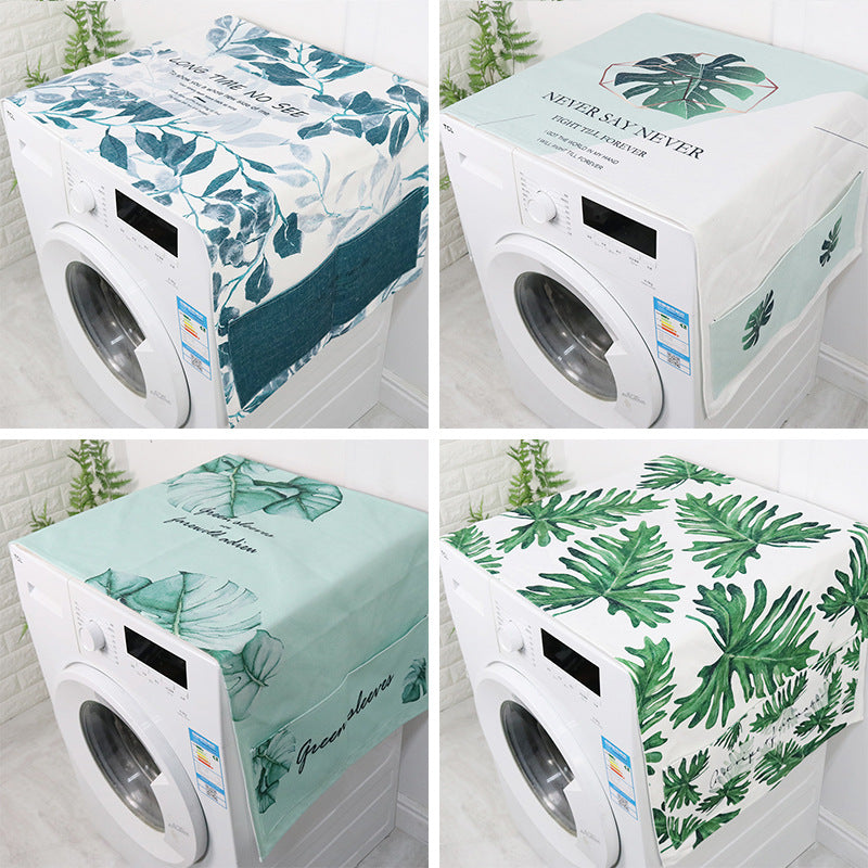 Nordic Style Waterproof Dust Cover for Washing Machine Refrigerator Microwave Oven
