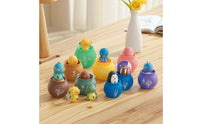 20 Pieces Colorful Sea Animal Counting Toy with Matching Cups Bright Animal Counting Toy with Sorting Cups Learning Educational for Classroom, Playroom, Bath Time