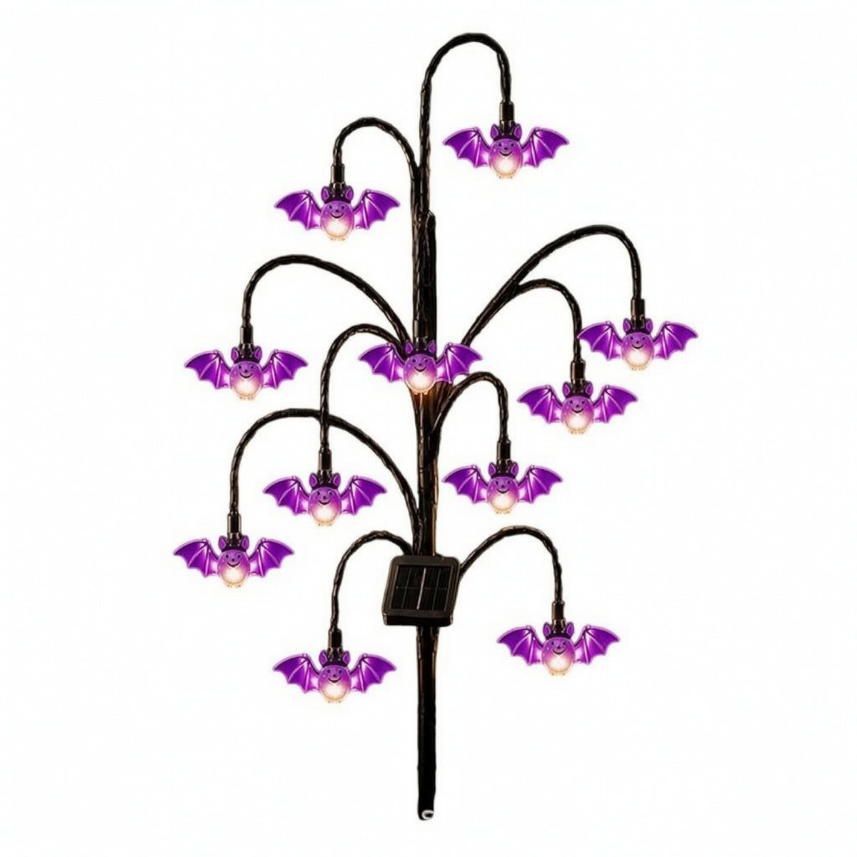 Decorative Solar Tree Light Outdoor Garden Light with Ground Stake Sturdy Easy to Install for Pathway, Patio