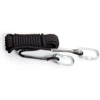 Outdoor Climbing Rope with Stainless Steel Hooks for High-Altitude Work, Rescue, and Rappelling