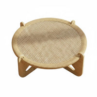 Cat Lounger Scratcher Breathable Woven Mat Sisal Scratching Lounge Sturdy Construction Cat Activity Furniture for Small Dogs, Multiple Cats, Summer