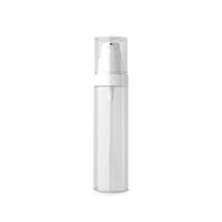 PETG Flat-Head Lotion Bottle, Clear Plastic Refillable Cosmetic Container