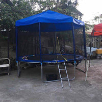 Outdoor Trampoline with Safety Enclosure Net for Kids and Adults, Round