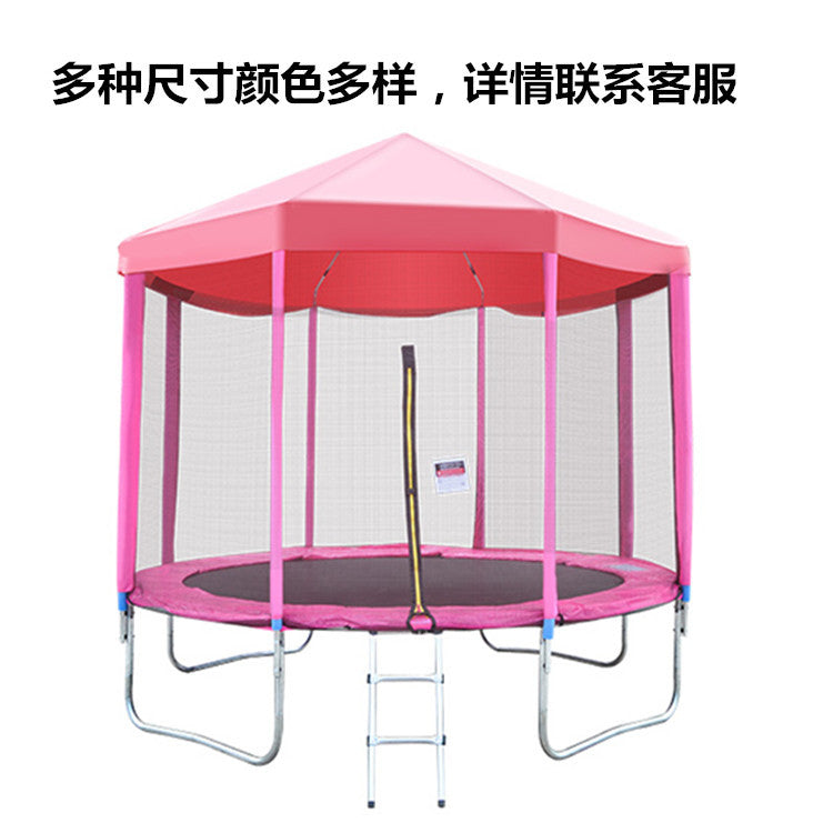 Outdoor Trampoline with Safety Enclosure Net for Kids and Adults, Round