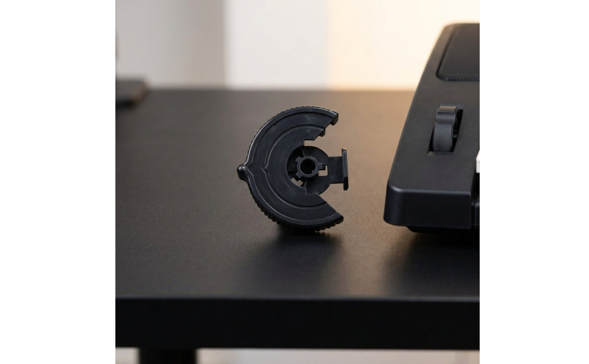 Central Opening Mounting Tab Wheel Ridged Edge Keyboard Wheel Curved