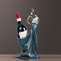 European Retro Resin Mermaid Wine Rack Ornament for Home Decor