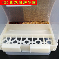 Automatic Bird Feeder for Parrots and Small Birds, No-Mess Seed Dispenser