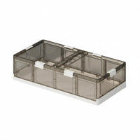 Foldable Underbed Drawer Zippered Closure Under-Bed Storage Bin for Dorm Room