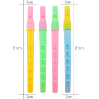 21cm Large 6-Hole Recorder for Kids, Educational Musical Instrument, Plastic Flute for Students