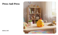 Cute Design Bubble Blowing Chicken Toy Desk Ornament Squishy Chick Toy Ultra Soft for Children, Adults, Office