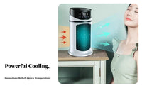 USB Electrically Driven Air Chiller Cools & Humidifies USB Desk Cooling Fan Multi-Functional Function Water-Based Chiller Humidifier for Students