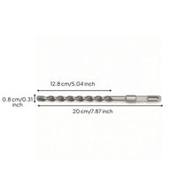 Spiral Fluted Drill Bit with Square Shank Alloy Hammer Drill Bit Smooth Tool Stable for Handymen, DIYers, Workshop, Home Repair