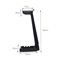 Padded Headphone Stand with Tray Universal Headphone Stand with Storage Tray Space-Saving Organizer Sturdy for Gamers, Gaming Desks