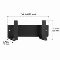 Pot Lid Rack, Cutting Board Holder & Chopping Board Storage, Carbon Steel Wall Mounted Lid Organiser, No Drill Installation Kitchen Organiser Rack