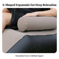 S-Shaped Inflatable Lounger Ergonomic Contoured S-Shaped Inflatable Seat Fast Inflation Inflatable Lazy Sofa for Students, Teens, Rest Ping, Bedroom