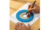 Adjustable Circle Drawing Ruler Portable Adjustable Circle Template Measuring Template Engraved Stencil Aluminum Alloy