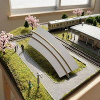 9 Mm Gauge N Scale Curved Track Integrated Joiners Curved Track Section for Miniature Train Layouts