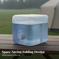 Foldable Water Bag with Spigot Large Capacity Foldable Water Carrier Food Grade Material Leakproof for Hikers, Hiking, Travel