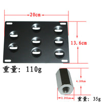 Adjustable License Plate Frame for Car Modification
