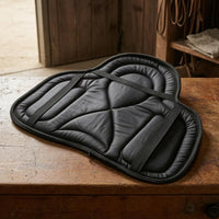 Tourist Saddle Pad  Padded Quilted Saddle Pad Securing Straps