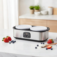 Yogurt Maker with Glass Cups Automatic Yogurt Maker Machine with Glass Jars Adjustable Appliance for Kitchen