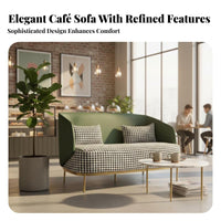 Modern Design Scalloped rear Armchair Luxurious Comfort business-grade Seating Ergonomic rearrest Lounge Furniture sumptuous fabric Upholstery for Interior Designers, Business Owners, Shopkeepers, Cafe, Dessert Shop, Reception Area, Boutique