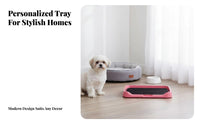 Indoor Dog Toilet Tray Spill-Resistant Dog Potty Tray Puppy Training Potty Keeps Paws Dry Indoor Pee Pad Holder Easy to Clean