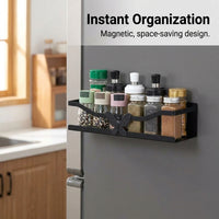 Cabinet and Carbon Steel Kitchen Fridge Rack for Students, Multi-Functional Side Storage Shelf and Refrigerator