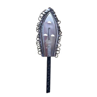 Metal Jingle Stick Leaf-Shaped Handheld Jingle Hoop with Handle Compact Bell Stick Comfortable Grip for Percussionists, Drummers, Stage Performances, Drum Circles, Practice Sessions