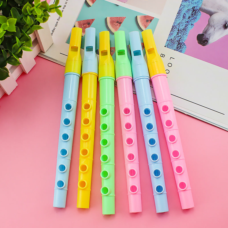 21cm Large 6-Hole Recorder for Kids, Educational Musical Instrument, Plastic Flute for Students