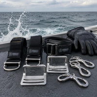 Stainless Steel Side-Mount Belt Buckle Side-Mount Mounting Plates Heavy Duty Dive Rig Parts