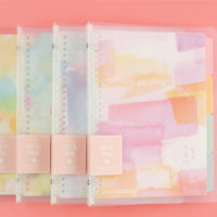 Minimalist Korean Style Transparent Coil A5/B5 Detachable Loose-Leaf Notebook