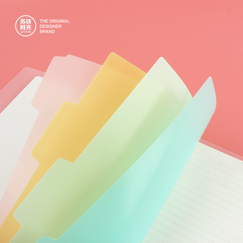 Minimalist Korean Style Transparent Coil A5/B5 Detachable Loose-Leaf Notebook