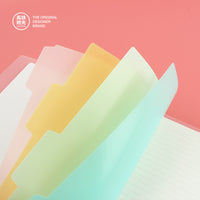 Minimalist Korean Style Transparent Coil A5/B5 Detachable Loose-Leaf Notebook