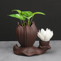 Creative Living Room Succulent Planter Hydroponic Pot Home Decor Zisha Teaware Vessel