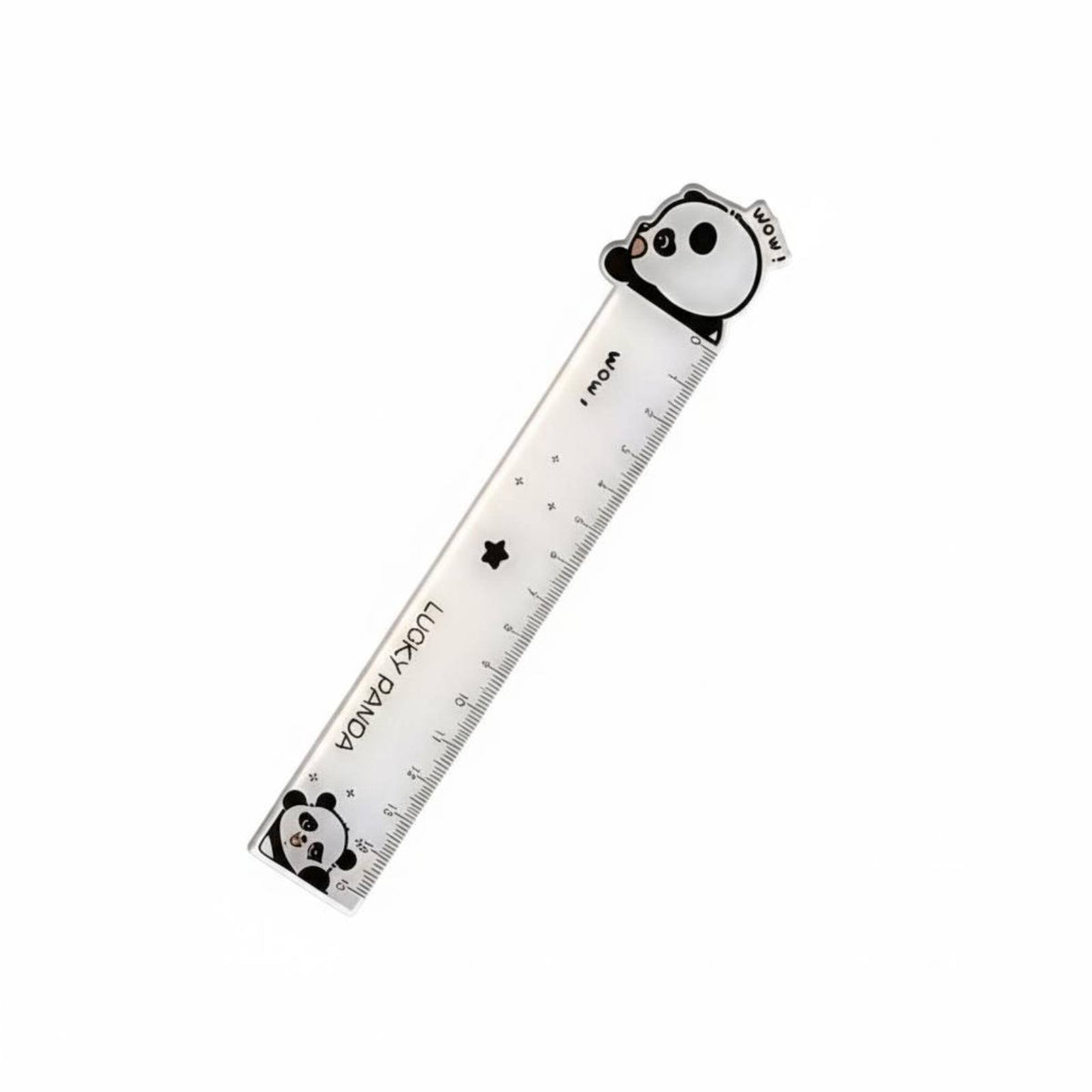Cartoon Panda Acrylic Ruler, Straight Ruler, Cute Stationery for Students, Office Drawing Tool, Creative Souvenir, Random Design