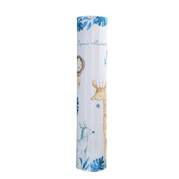 Cylindrical Air Conditioner Dust Cover for Vertical Units, Printed Fabric, Open-Bottom Design