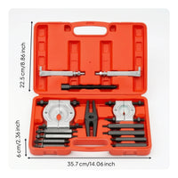 Heat Treated Bearing Puller Set with Case Heavy Duty Bearing Puller Kit with Case Long-Lasting Tool Versatile for Mechanics