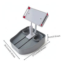 Adjustable Pool Organizer with Phone Stand Multifunction Pool Phone Tray Holder Compact Poolside Holder Multifunctional for Backyard