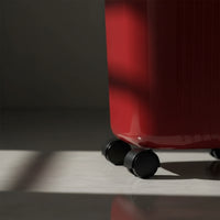 Open-Top Trash Can with Wheels Plastic Rolling Wastebasket Minimalist Mobile Garbage Bin Slim for Kitchen, Office, Bathroom