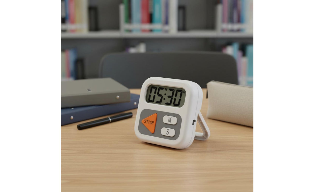Large Easy-to-Read Display Visual Countdown Timer Multiple Mounting Options Digital Timer Electronic Gadget for Students, Classroom