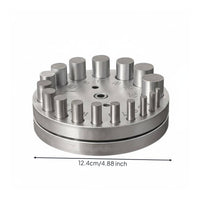 Multi  Hole Disc Cutter Set Multiple-Size Jewelry Circle Punch Tool Metal Disc Punch Block for Goldsmiths, DIY Crafters